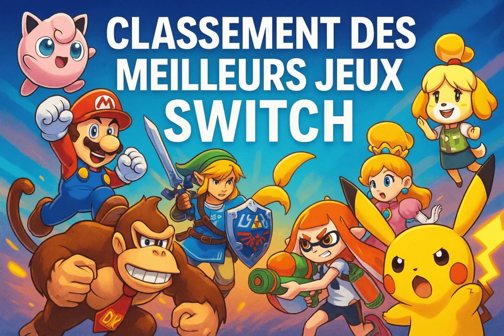 Classement des meilleurs jeux Nintendo Switch et Switch 2…