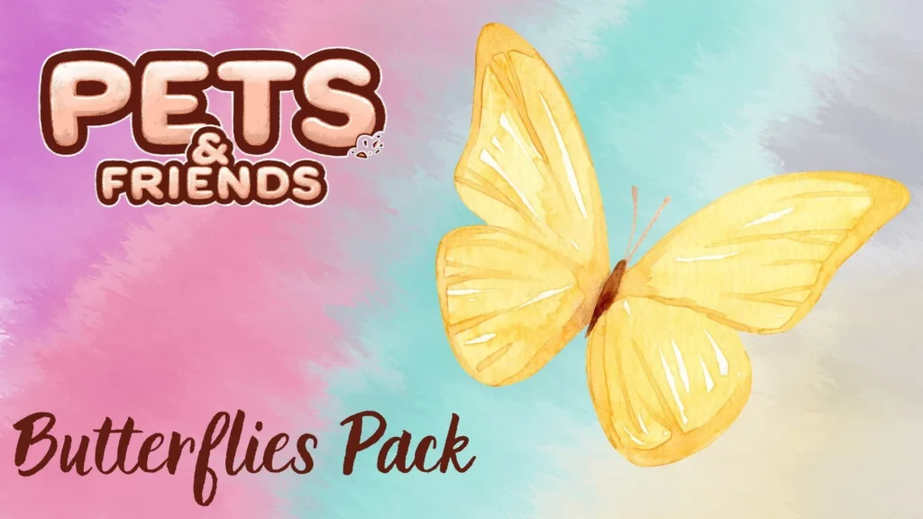 Pets and Friends: Butterflies Pack – Artwork 01